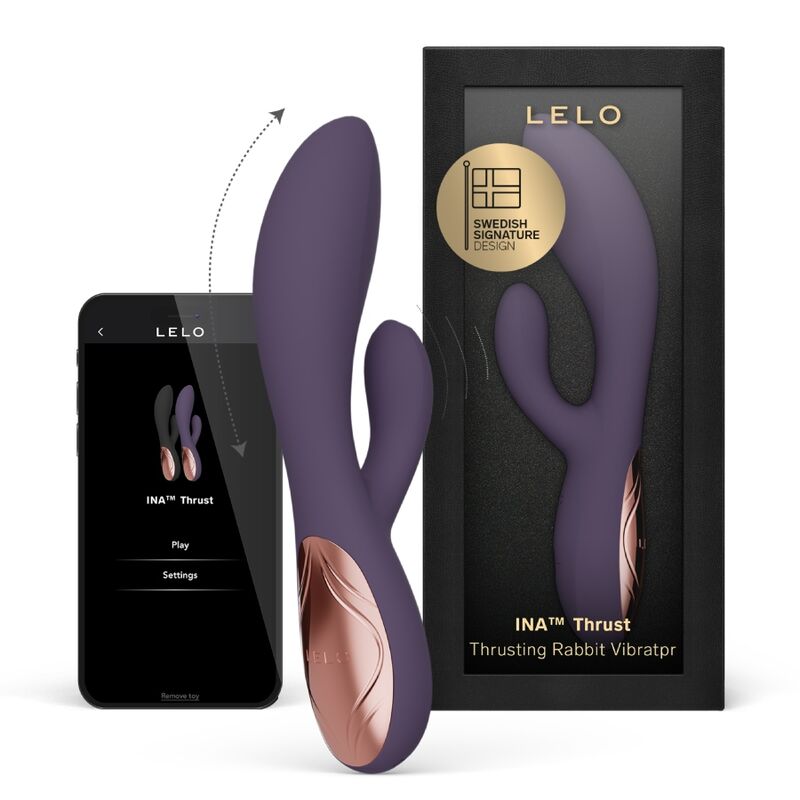 Vibromasseur rabbit LELO INA Thrust, violet