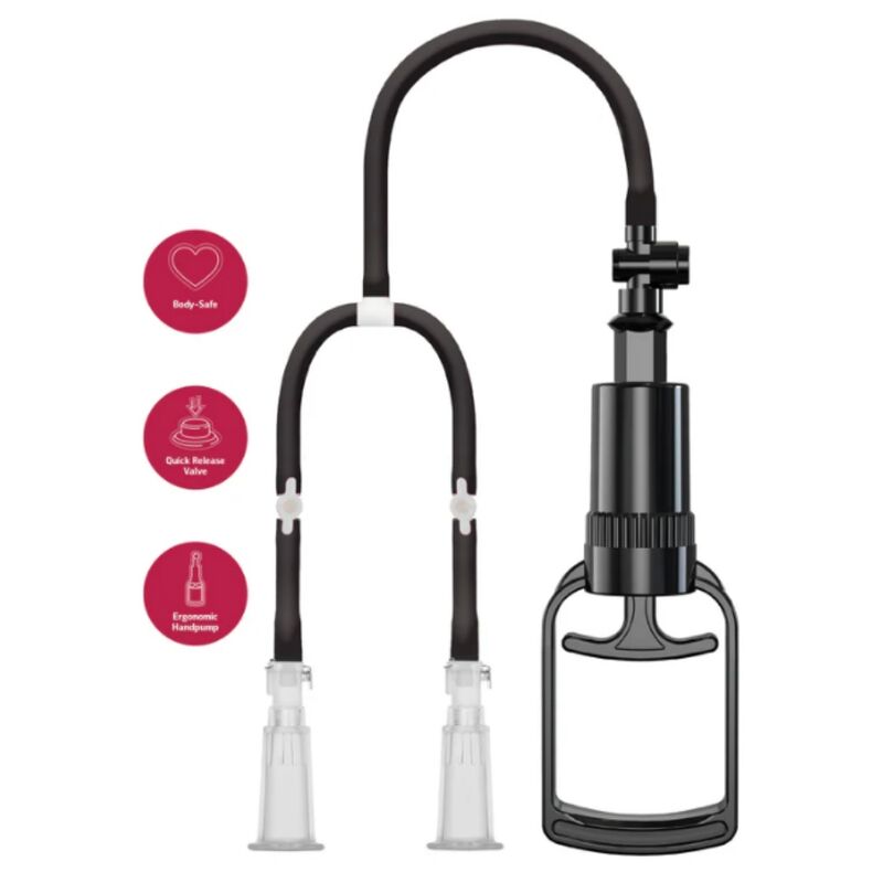 Pompe manuelle She.E.O pour mamelons avec ventouses