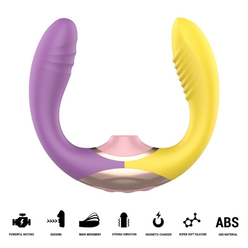 Vibromasseur INTENSE Willow avec stimulation par succion et vibrations