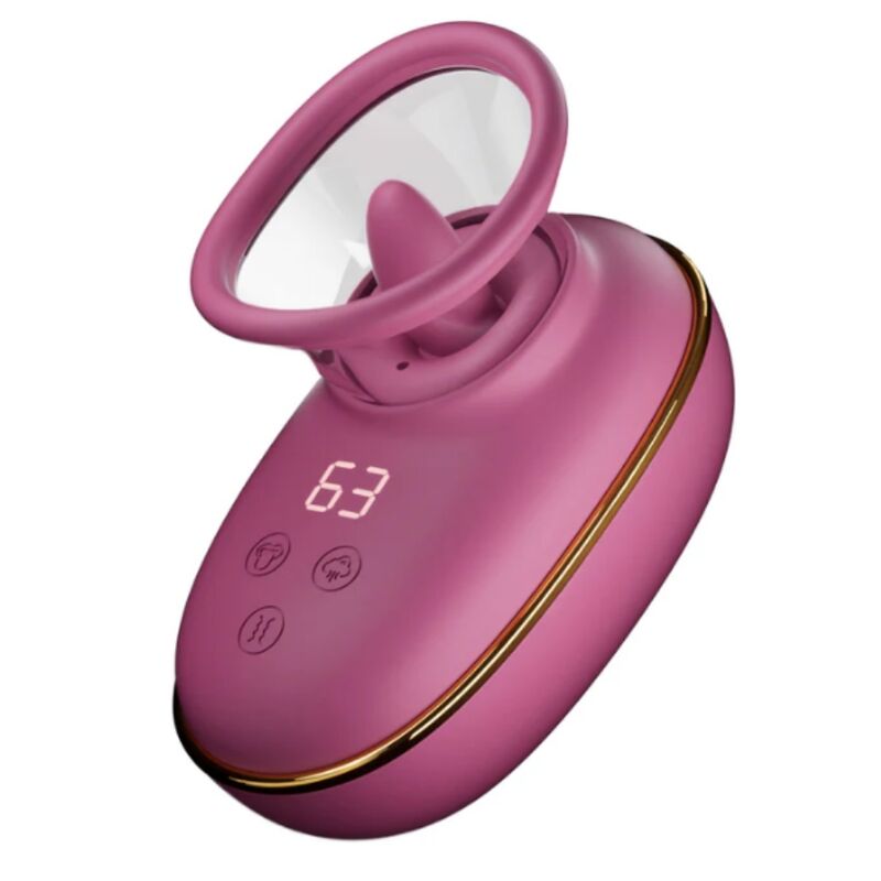 Stimulateur clitoridien She.E.O avec aspiration et mouvement de léchage, violet