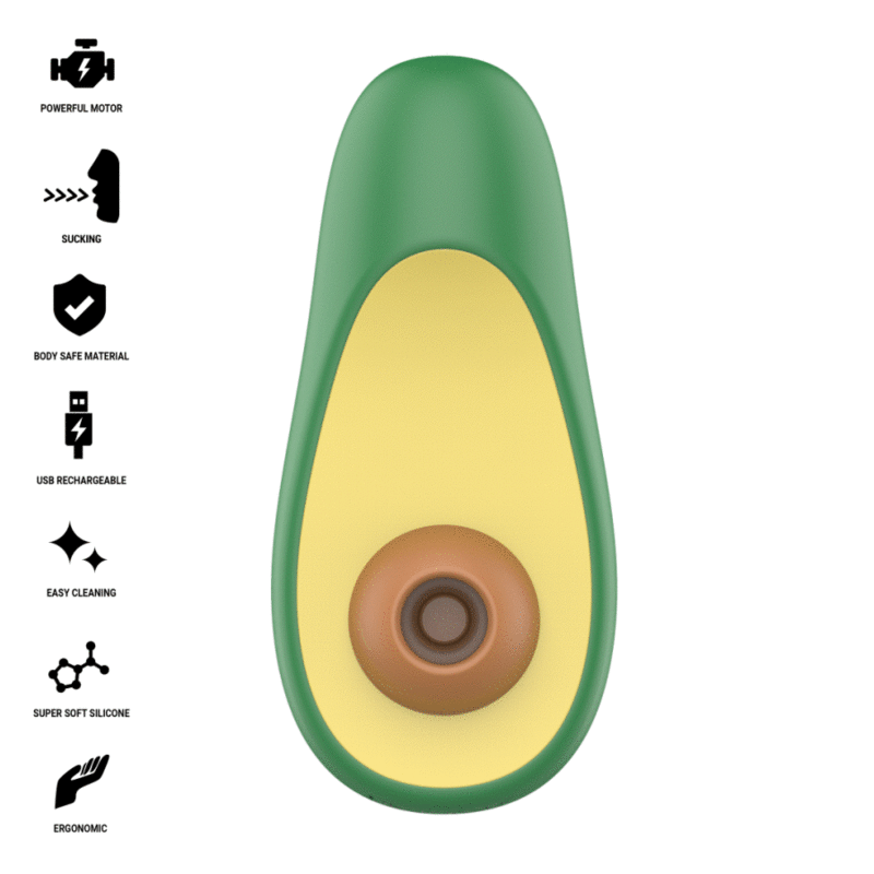 Stimulateur clitoridien à succion INTENSE Waki en forme d’avocat