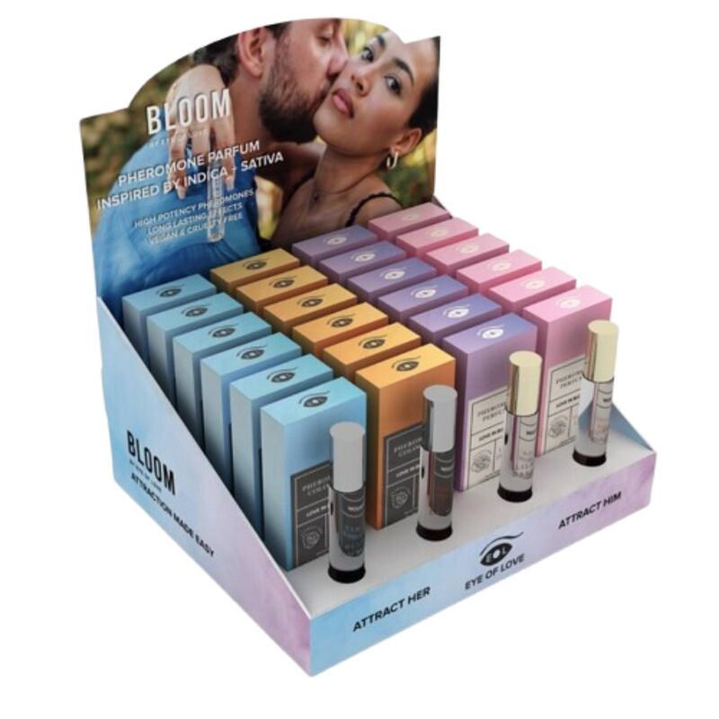 Parfum aux phéromones 24 x 10 ml, coffret au sillage longue tenue et emballage luxueux EYE OF LOVE