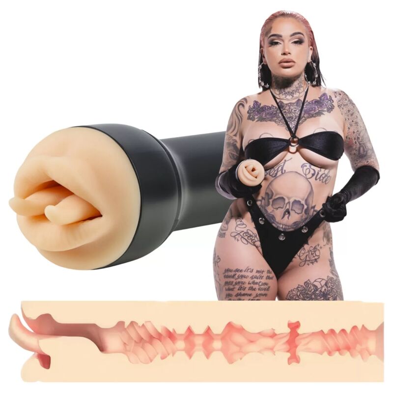 Masturbateur KIIROO Raven Mouth avec intérieur texturé