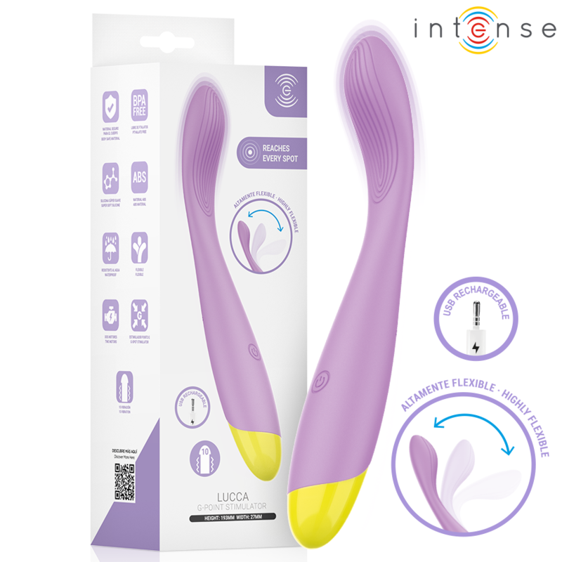Vibromasseur flexible point G INTENSE Lucca