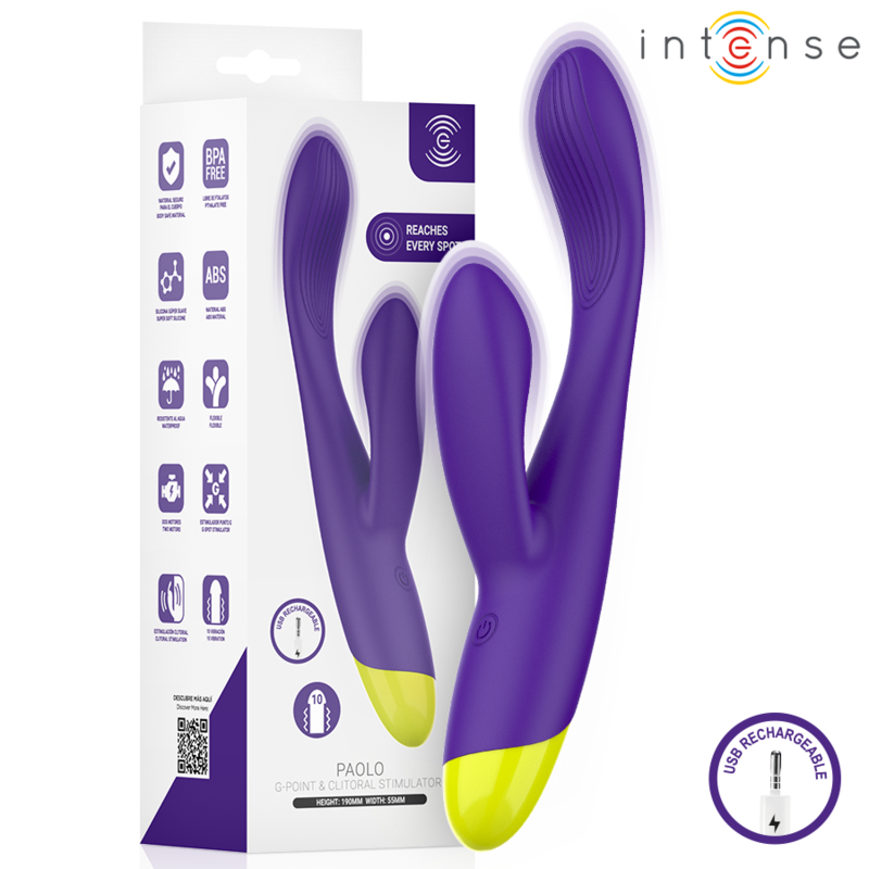 Vibromasseur rabbit INTENSE PAOLO pour le point G et le clitoris