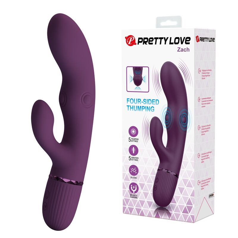 Pretty Love Zach, vibromasseur rabbit avec fonction va-et-vient