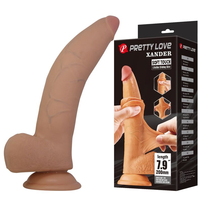Gode réaliste Pretty Love Xander, 20 cm