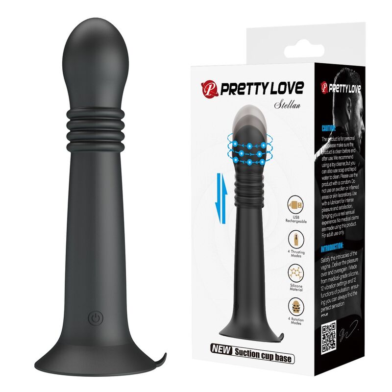 Vibromasseur Pretty Love Stella avec mouvements rotatifs et de va-et-vient