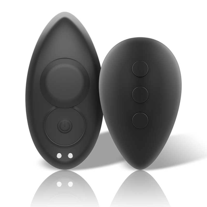 Vibromasseur pour culotte en silicone avec télécommande, pour une stimulation clitoridienne discrète BLACKSILVER
