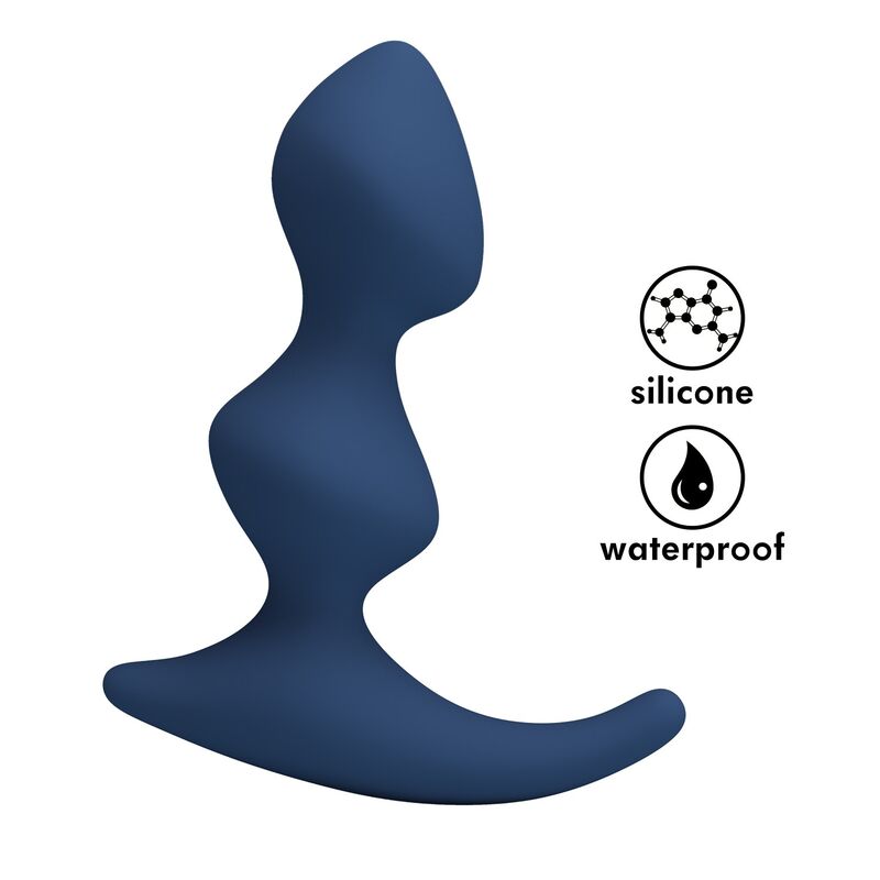 Plug anal ergonomique MR PLAY en silicone, bleu