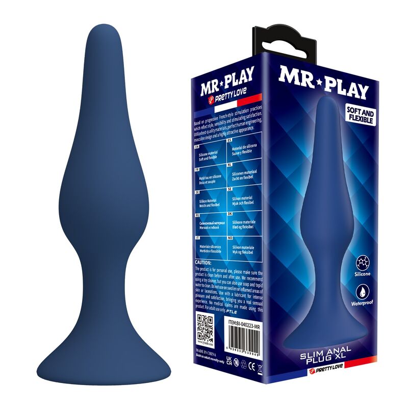 MR PLAY Tapered Analplug XL, bleu