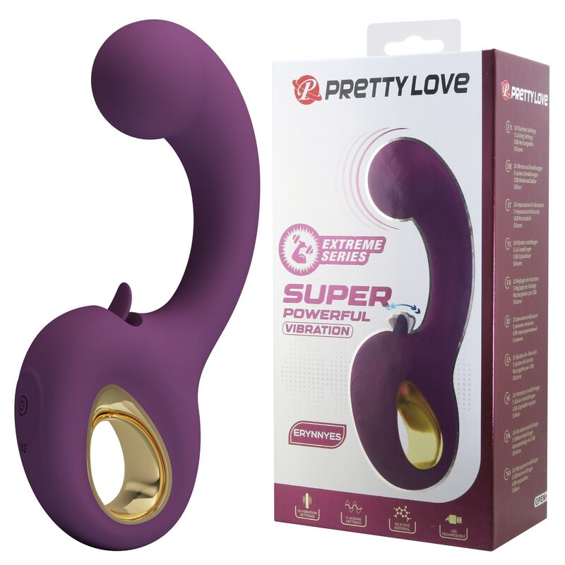Stimulateur clitoridien Pretty Love Brynnlee avec vibromasseur