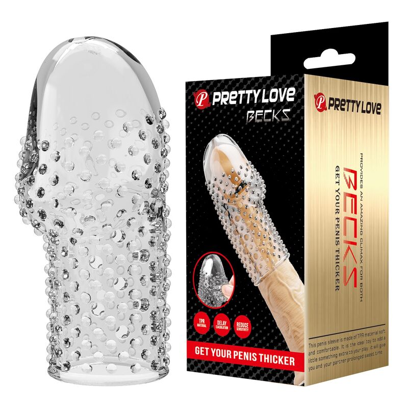 Gaine pénienne Pretty Love Geek transparente