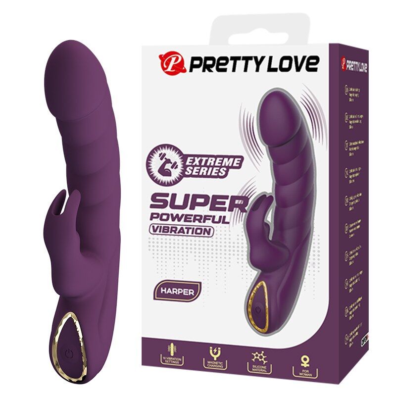 Pretty Love Harper, vibromasseur rabbit violet