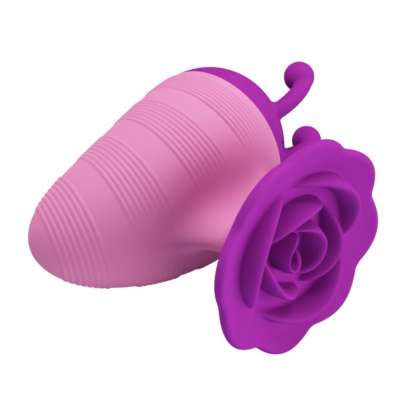 Stimulateur clitoridien Little Bee de Pretty Love, violet et rose