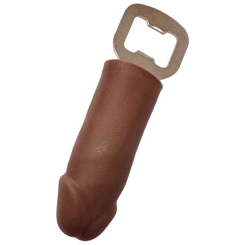 Décapsuleur Diablo Picante en forme de pénis, marron