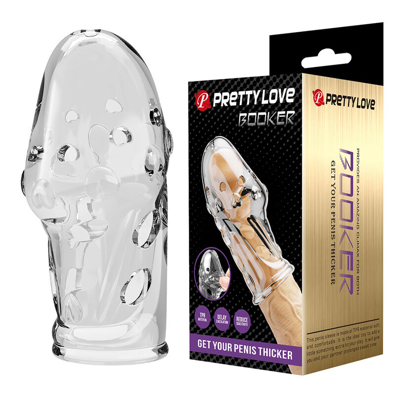 Pretty Love Rocker, gaine pénienne en TPE transparente