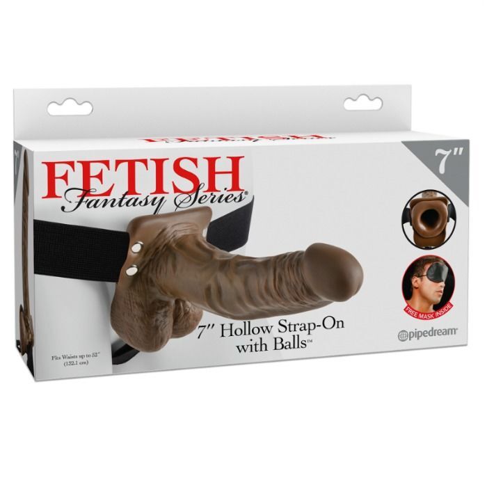 Fetish Fantasy Series 7 gode ceinture creux avec testicules