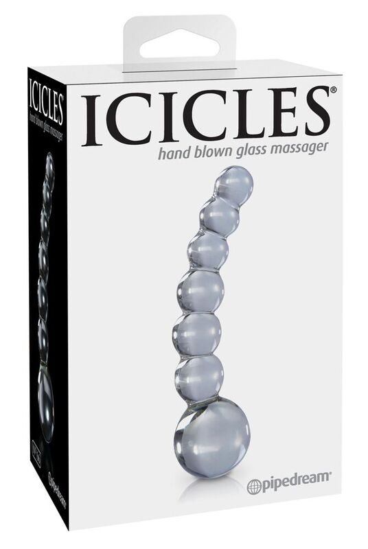 ICICLES N. 66 Plug anal en verre transparent