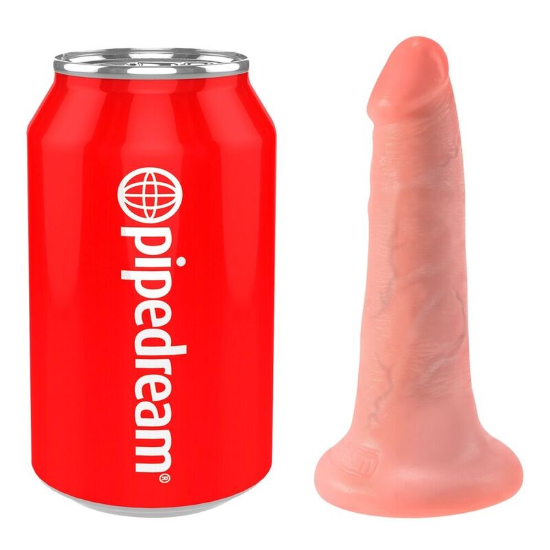 Gode KING COCK avec testicules, couleur chair, 14 cm