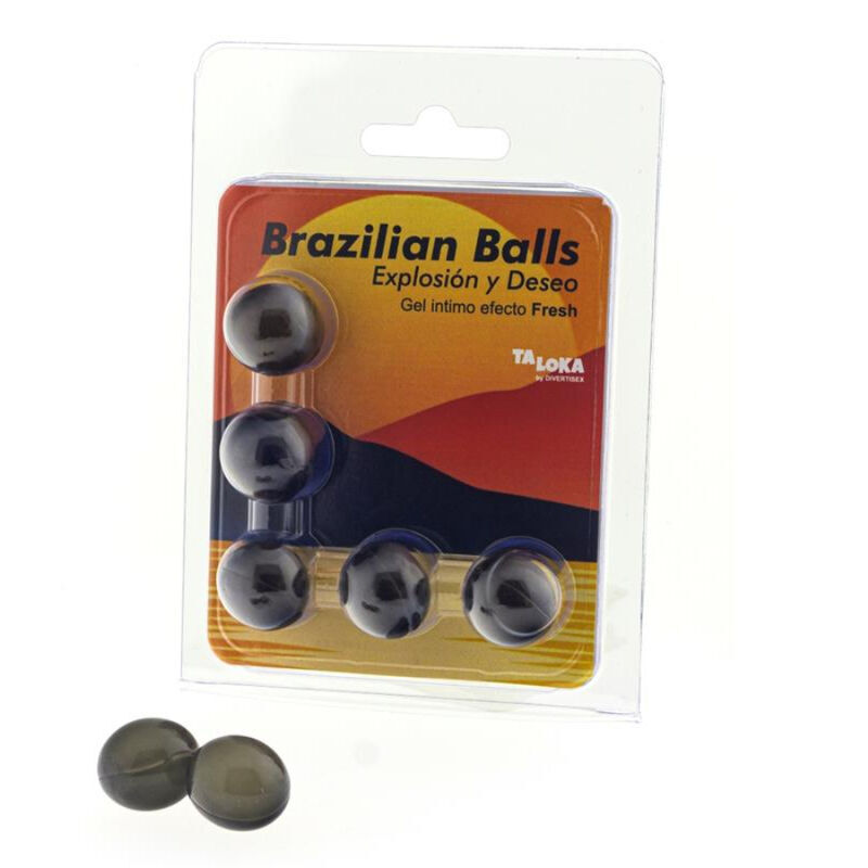 Gel lubrifiant TALOKA Fresh Effect, 5 Brazilian Balls