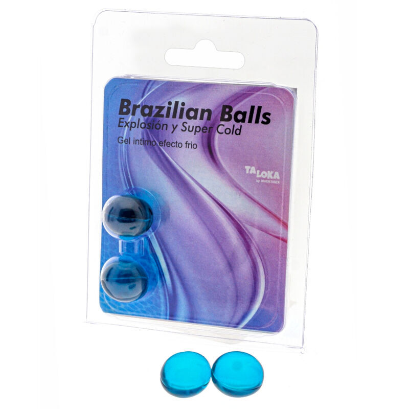 TALOKA Brazil Balls avec gel lubrifiant rafraîchissant, 2 pièces