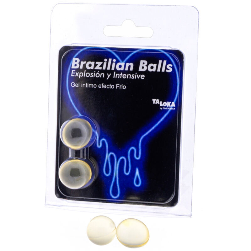 TALOKA Brazilian Balls avec lubrifiant rafraîchissant, 2 pièces