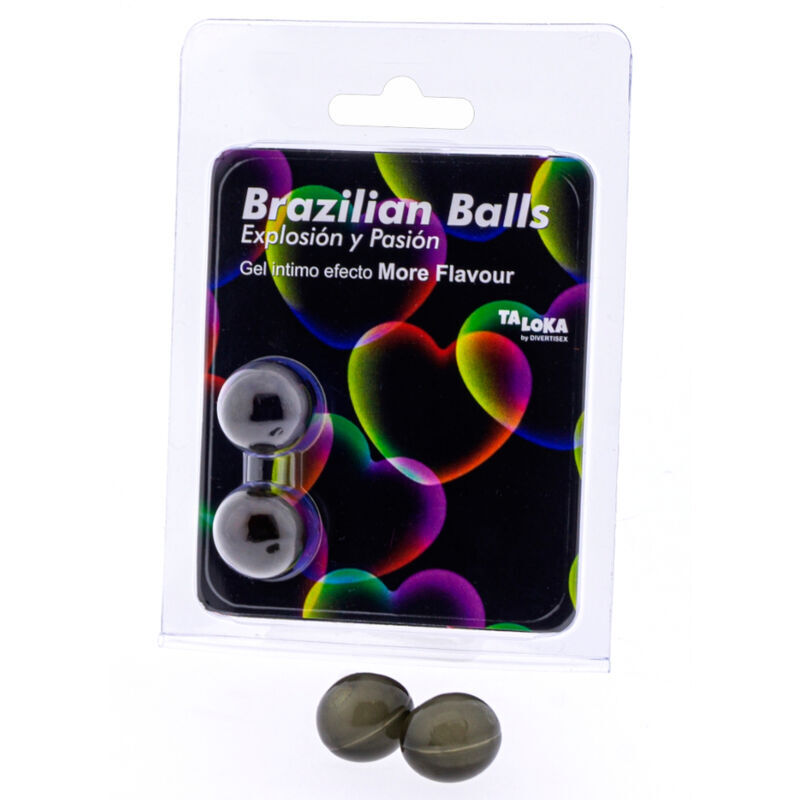 Boules brésiliennes TALOKA avec lubrifiant, 2 pièces
