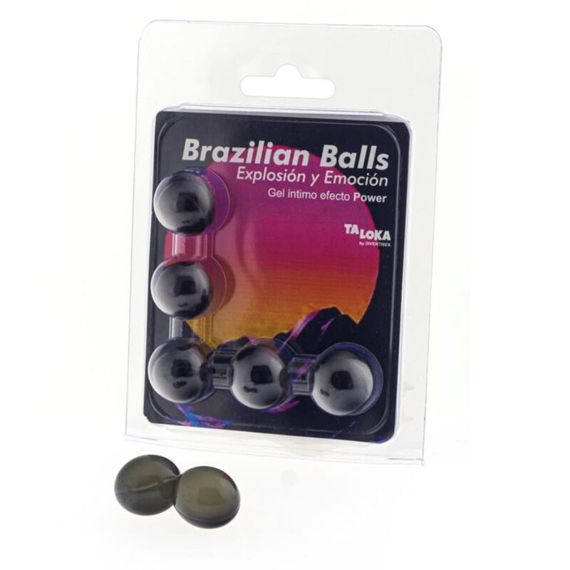 Lubrifiant TALOKA avec 5 boules de massage qui se dissolvent