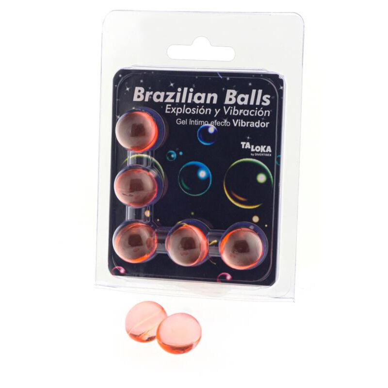 TALOKA lubrifiant à effet vibrant, 5 perles brésiliennes