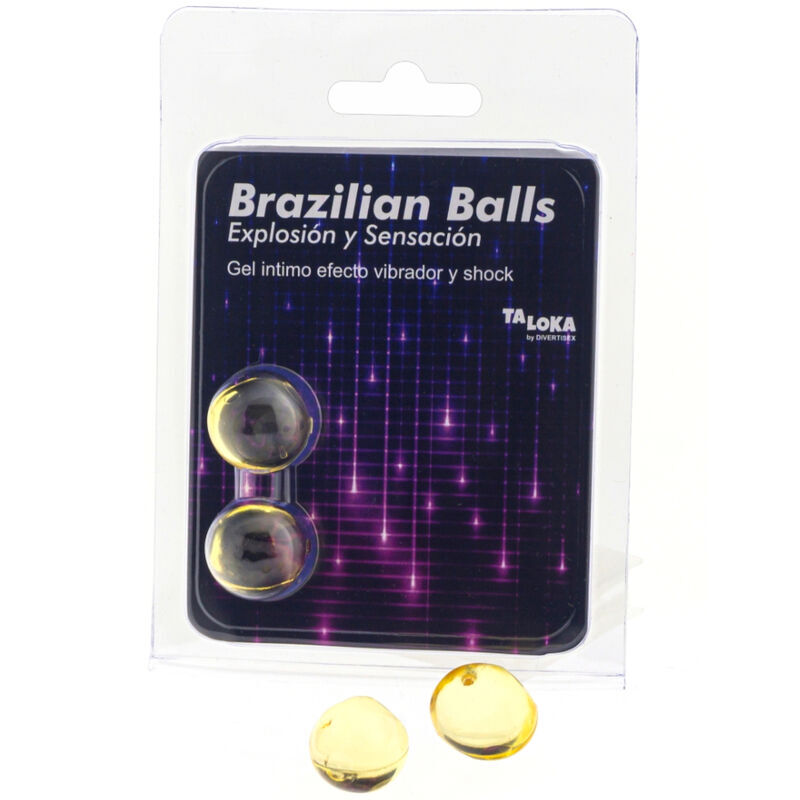 Perles de lubrifiant TALOKA à effet vibrant et choc, 2 pièces