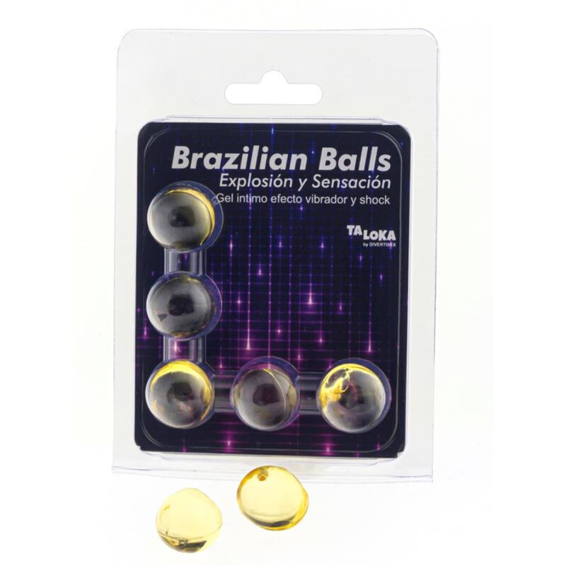 Billes d’huile de massage TALOKA avec vibrations et effet de choc, lot de 5