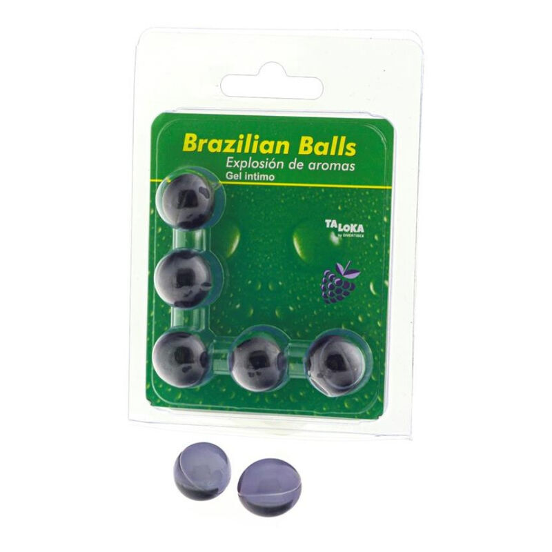 TALOKA Brazilian Balls au parfum de fruits rouges, 5 pièces