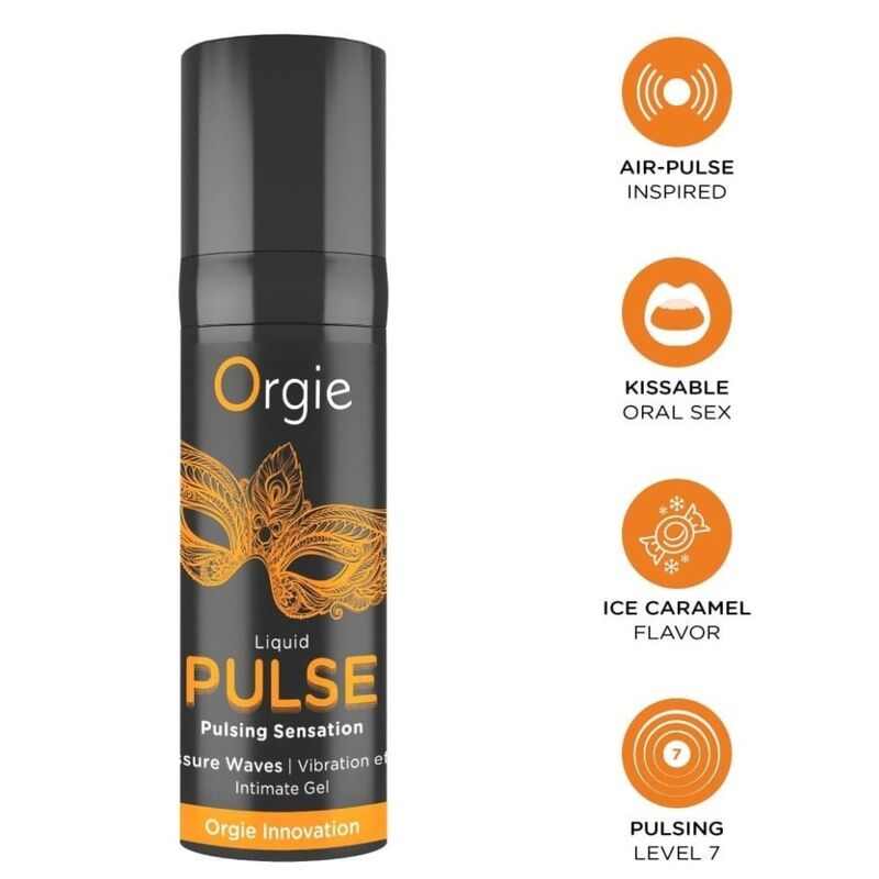 ORGIE Pulse gel intime à embrasser, 15 ml
