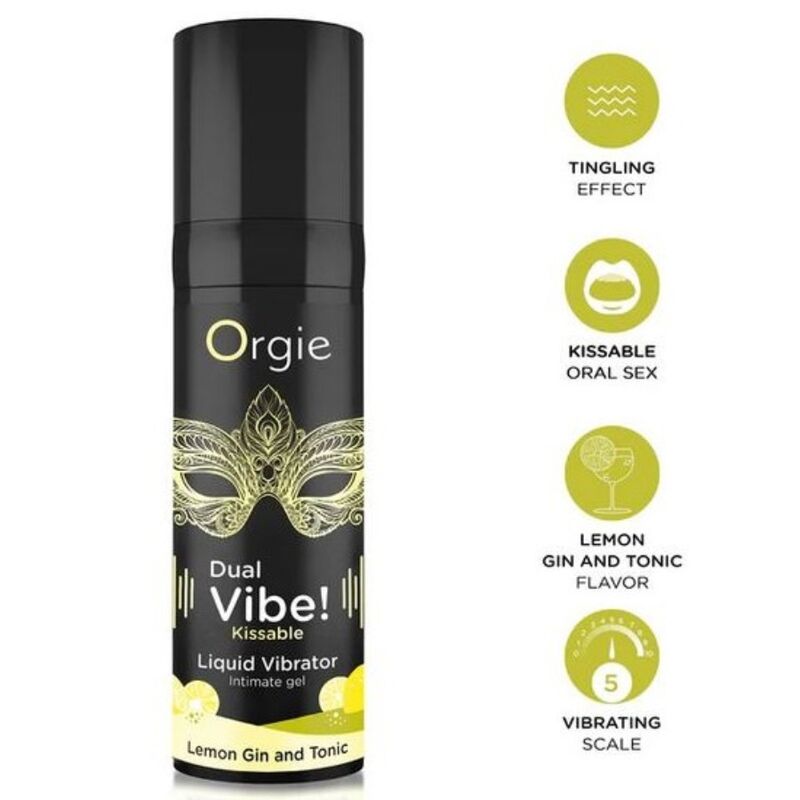 Gel stimulant ORGIE Dual Vibe Lemon Gin and Tonic, 15 ml
