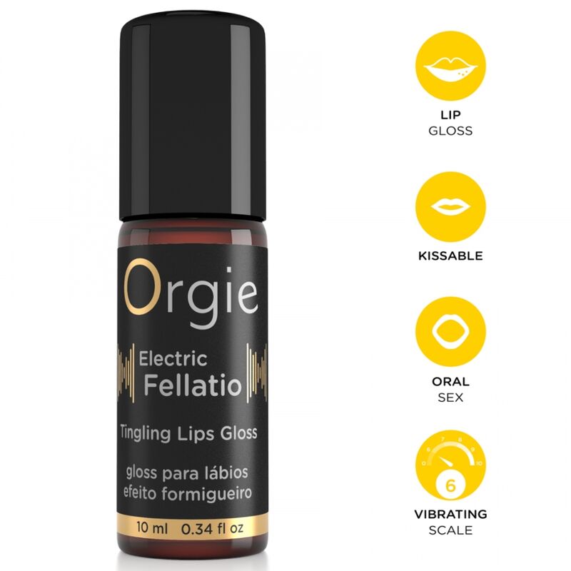ORGIE Electric Lipgloss avec sensation pétillante, 10 ml