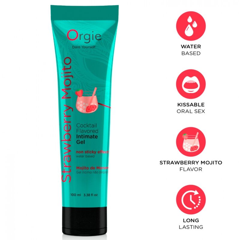 Gel lubrifiant à base d’eau ORGIE Strawberry Mojito, 100 ml