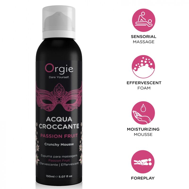 Mousse de massage ORGIE Acqua Croccante, 150 ml