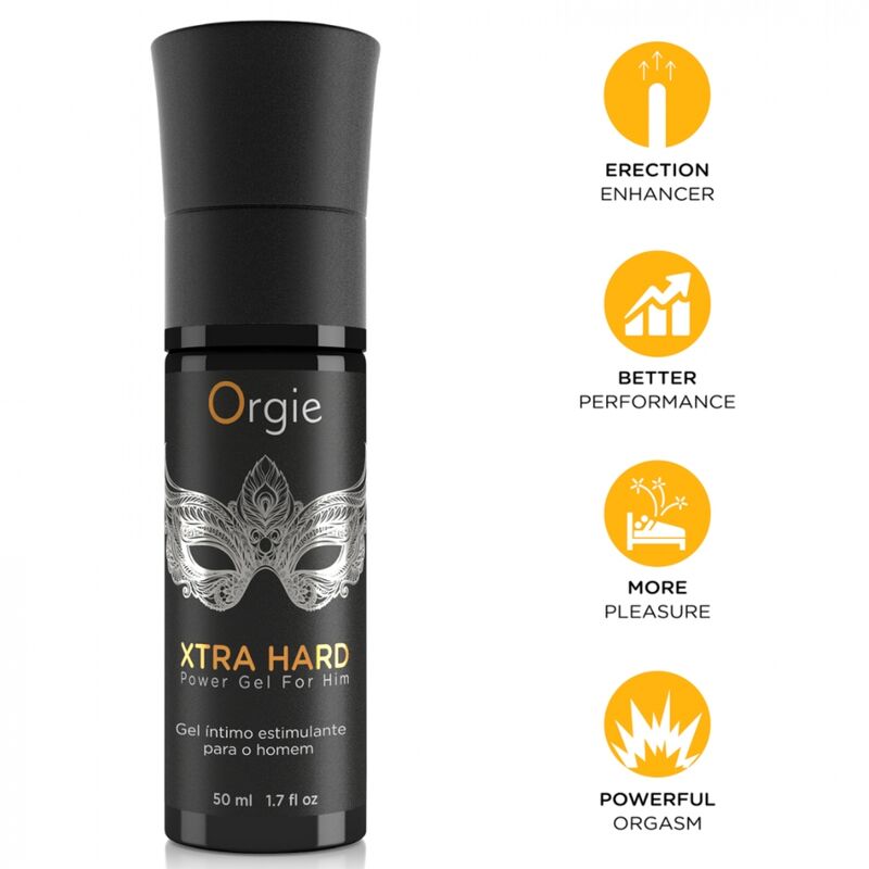Gel stimulant ORGIE Xtra Hard pour homme, 50 ml