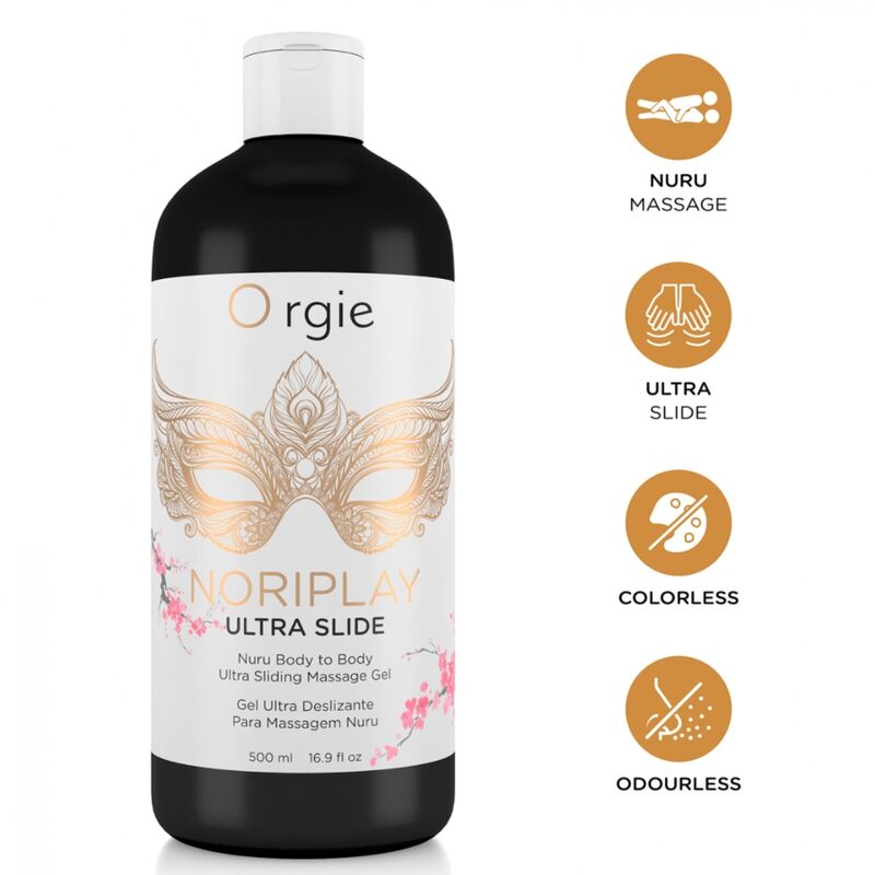 Gel de massage ORGIE Noriplay Ultra Slide Nuru 500 ml