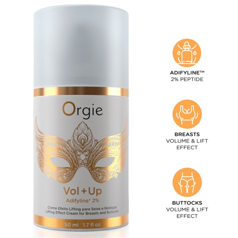 Crème ORGIE Vol+Up pour la peau des seins et des fesses, 50 ml