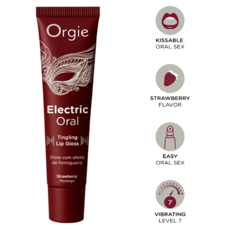 Gloss oral ORGIE Electric à effet picotant, 15 ml