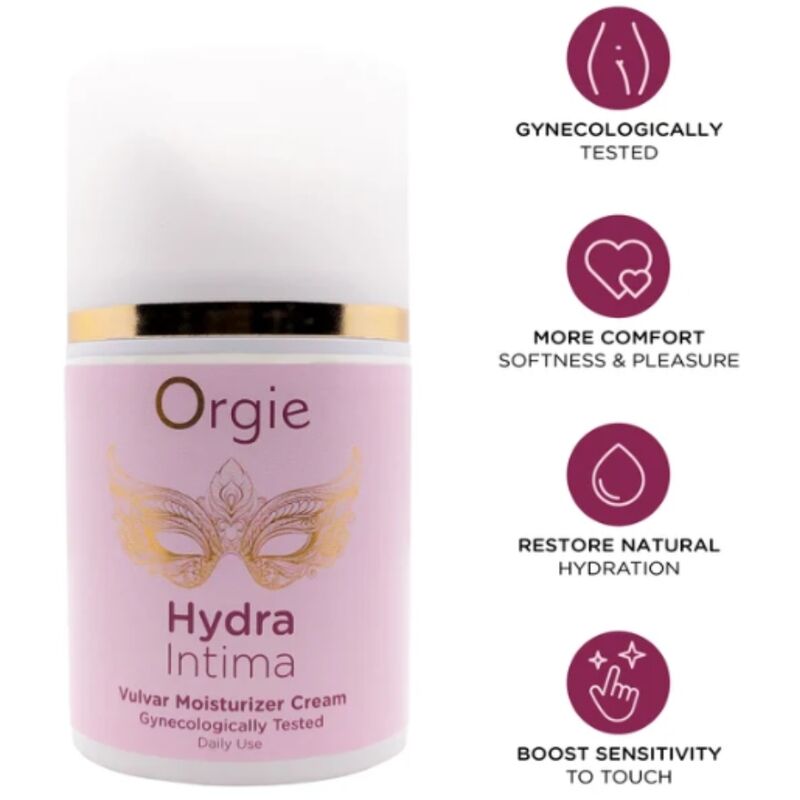 Crème hydratante pour la vulve ORGIE Hydra Intima, 50 ml