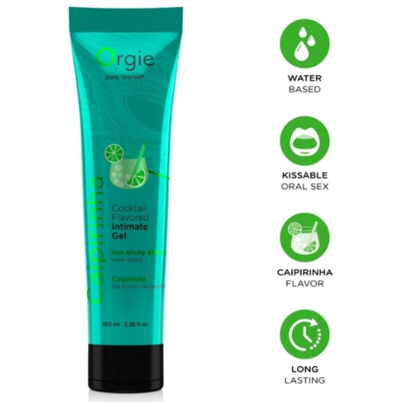 Gel lubrifiant à base d’eau ORGIE Caipirinha, 100 ml