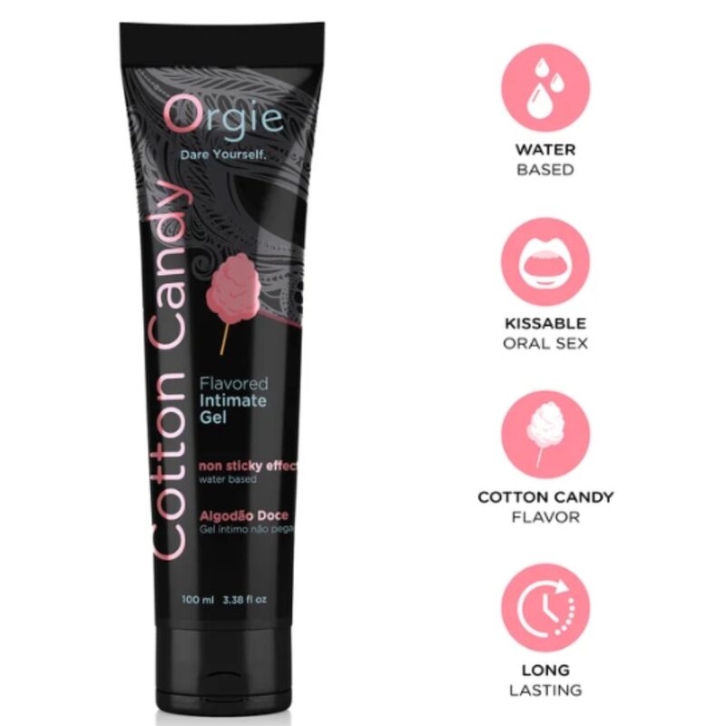 Gel lubrifiant à base d’eau ORGIE Cotton Candy, 100 ml