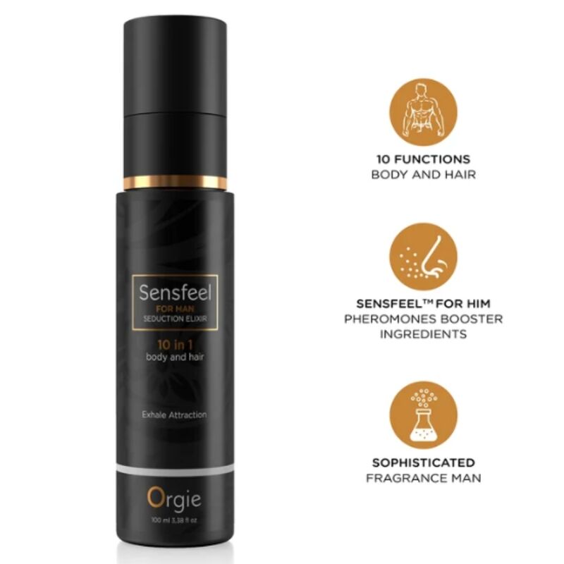 Élixir ORGIE Sensfeel pour le corps et les cheveux, 100 ml