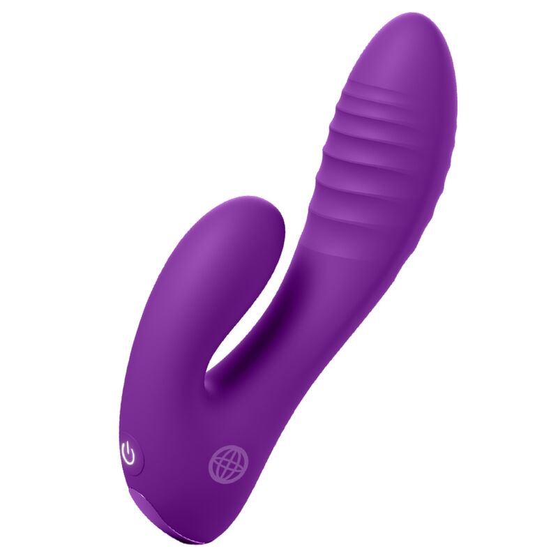 Fantasy For Her Secret Lover Vibrateur À Double Extrémité Pour Le Point G Et Le Clitoris, Rechargeable, Violet