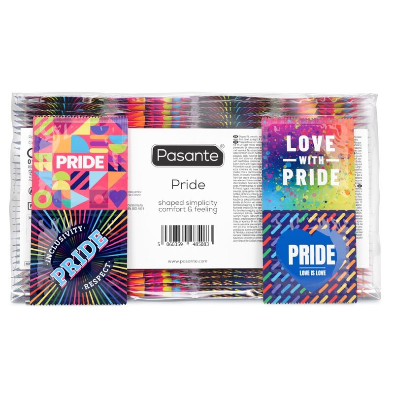 Préservatifs standard PASANTE Pride, 3 pièces