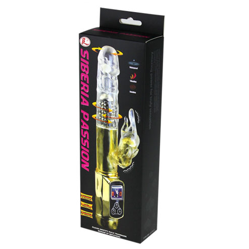 Vibromasseur rabbit BAILE Siberia Passion Gold