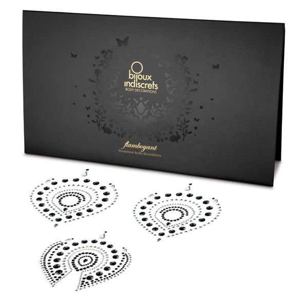 Bijoux Indiscrets Flamboyant Black & Silver, bijoux de corps